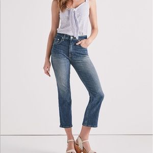 Lucky Brand Womens Lucky Pins High Rise Cropped